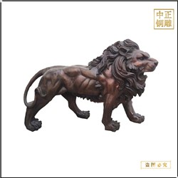 公司門(mén)口銅獅子雕塑