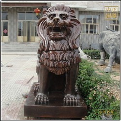 門(mén)口銅獅子雕塑