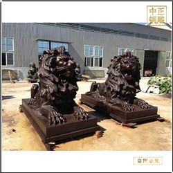 匯豐銅獅子雕塑的表現(xiàn)形式