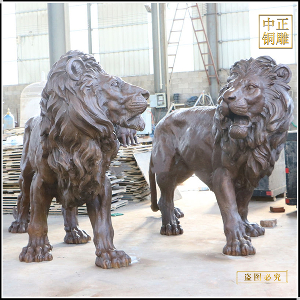 銅獅子雕塑具有的含義(圖2) 1-2404250Z30G47.jpg